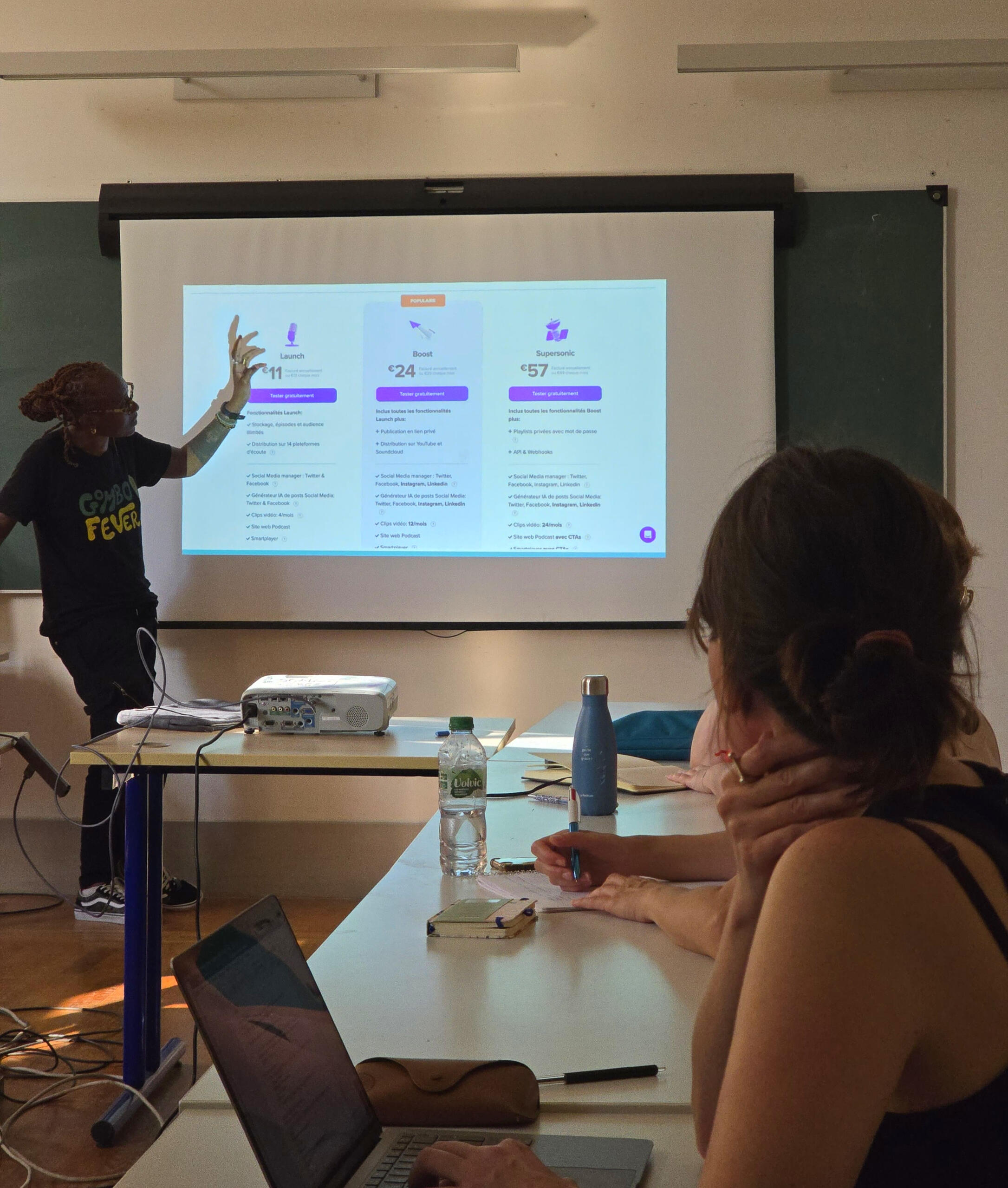 La tribu du podcast, cours groupe